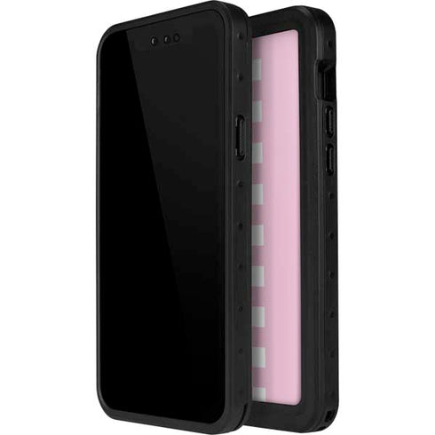 Pink Checkerboard iPhone 15 Waterproof Case